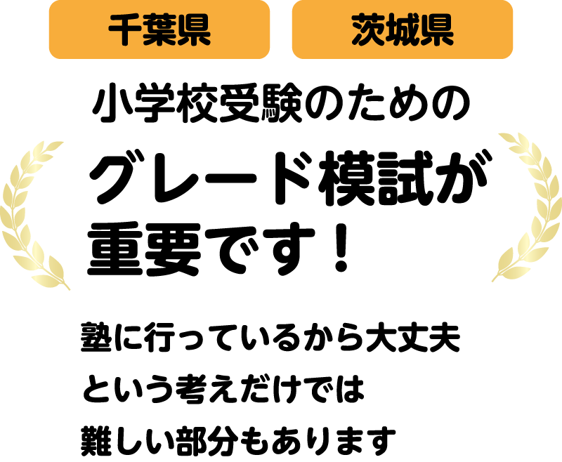 【千葉県】【茨城県】小学校受験のためのグレード模試が重要です！塾に行っているから大丈夫という考えだけでは難しい部分もあります。